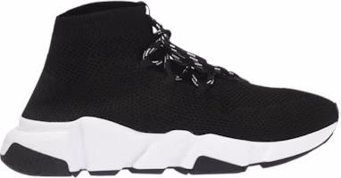 (Women) Balenciaga Speed Trainer Mid Lace Up 'Black' 525722-W07U0-1000 (Women) Balenciaga Speed Trainer Mid Lace Up 'Black' 525722-W07U0-1000