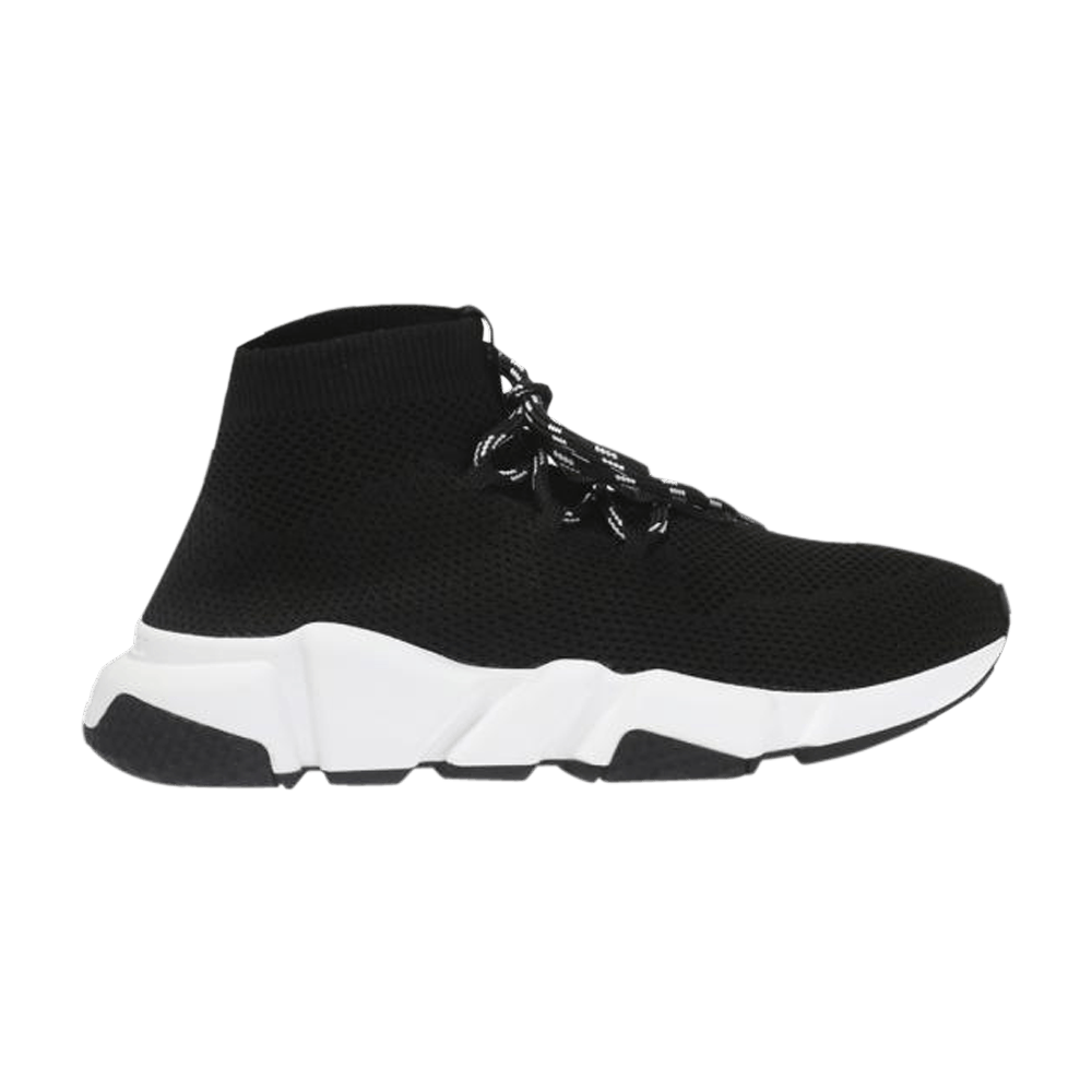 (Women) Balenciaga Speed Trainer Mid Lace Up 'Black'  525722-W07U0-1000