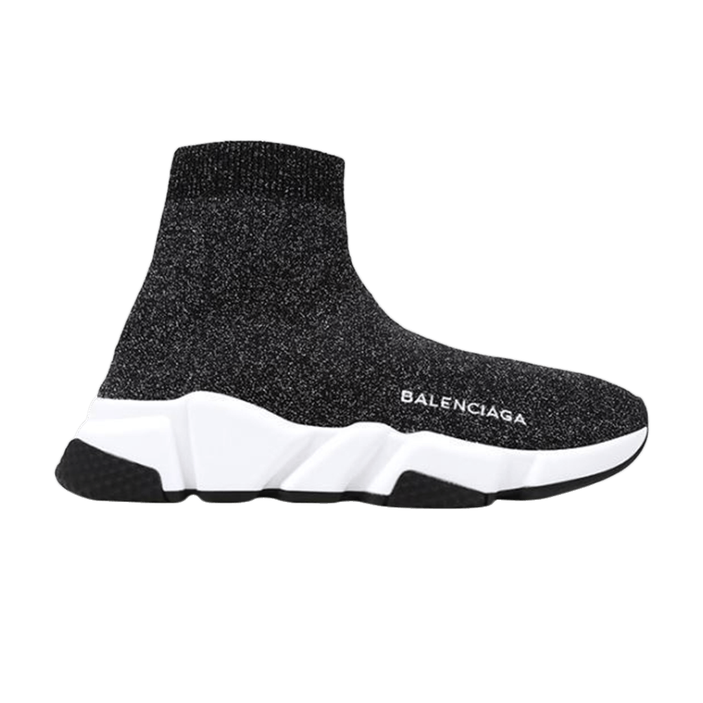 (Women) Balenciaga Speed Trainer Mid Lurex 'Black'  500592-W0680-1000