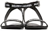 Lookbook (W) Sandal Balenciaga Sukan 'Hitam Putih' 630038WBAE11090