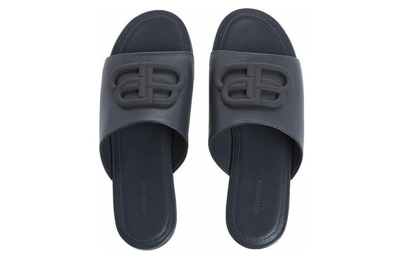 Purchase (W) Balenciaga Vierkante Open Teen Slipper ''Zwart'' 630014WA8F51100