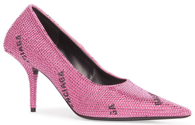 Lookbook (W) Balenciaga Escarpins Knife Carré ''Talons Hauts Rose Mode'' 719820WBC525000