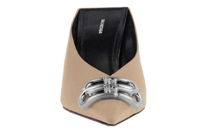 Lookbook (W) Balenciaga Square Knife BB Mule 'Coklat' Sepatu Wanita 659994WAWND9781