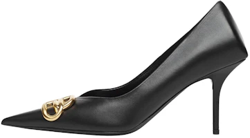 (Women) Balenciaga Square Knife High Heel Shoes 'Black Leather' 636635WAWNC1088 (Women) Balenciaga Square Knife High Heel Shoes 'Black Leather' 636635WAWNC1088