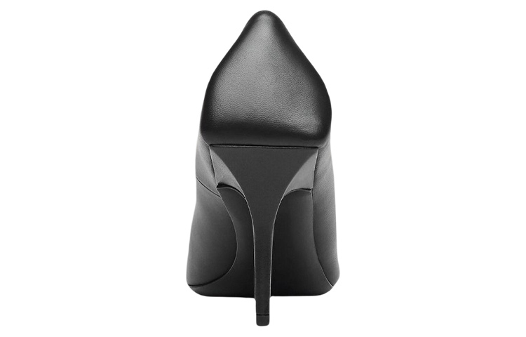 Shop (W) 巴黎世家方头黑色皮革高跟鞋 636635WAWNC1088