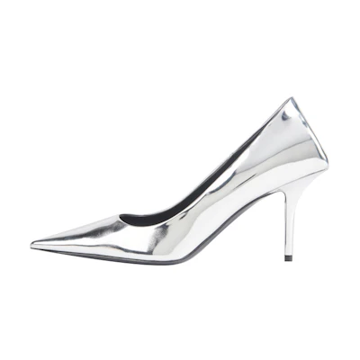 (W) Balenciaga Square Knife High Heels 'Color Mirror Silver'