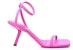 (W) Balenciaga Square Open Toe High Heel Sandal 'Keanggunan Fesyen Merah Jambu'. 659881WA9105321