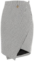 (Women) Balenciaga SS21 Houndstooth A-line Skirt Black/White 621416TIT091070 (Women) Balenciaga SS21 Houndstooth A-line Skirt Black/White 621416TIT091070