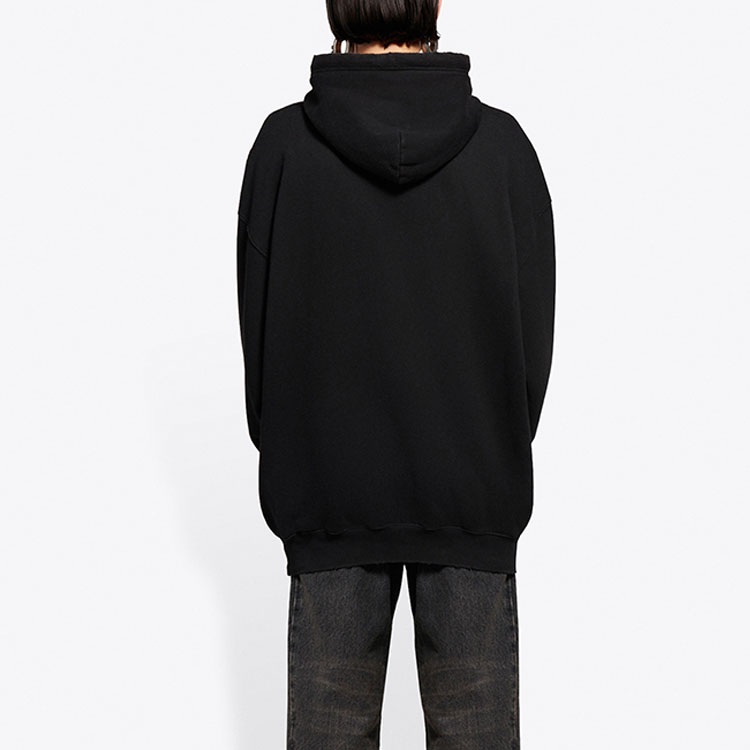 (Women) Balenciaga SS21 Black Letter Print Hoodie 578135TJVL61070 圖 5