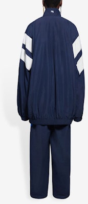 (Women) Balenciaga SS21 Blue Colorblock Nylon High-Neck Tracksuit Jacket. 659031TKO484063 Purchase (Women) Balenciaga SS21 Blue Colorblock Nylon High-Neck Tracksuit Jacket. 659031TKO484063