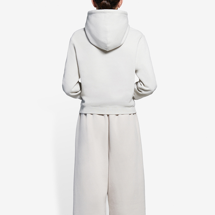 (Women) Balenciaga SS21 Fashion Week Shrunk Hoodie Grey Pullover Fleece. 657683TKV852984 圖 6