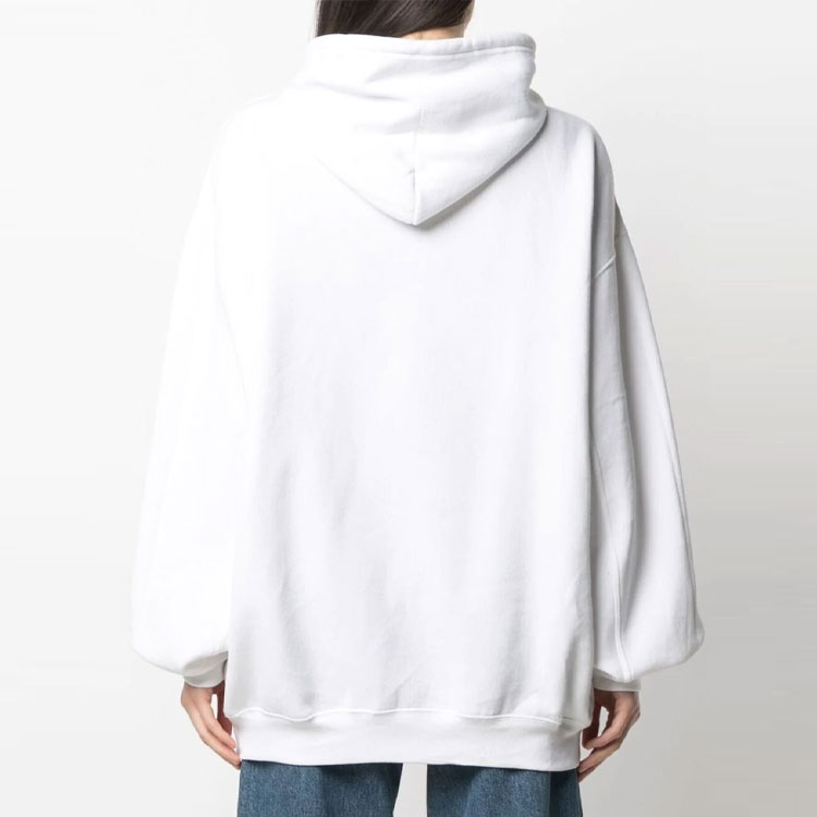 (Women) Balenciaga SS21 Letter Print Hoodie White 641529TJVI69040 圖 5