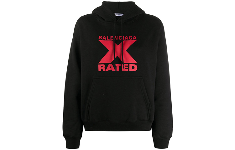 (Women) Balenciaga SS21 Logo Print Hoodie Black. 612959TIVA81076 圖 2