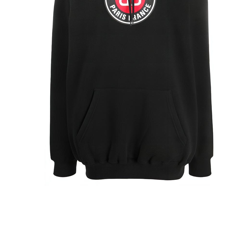 (Women) Balenciaga SS21 Logo Print Pullover Hoodie Black. 578135TJVD71000 圖 7
