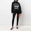 Shop (Women) Balenciaga SS21 Marathon Athlete Print Hoodie Black 641529TJVI71070