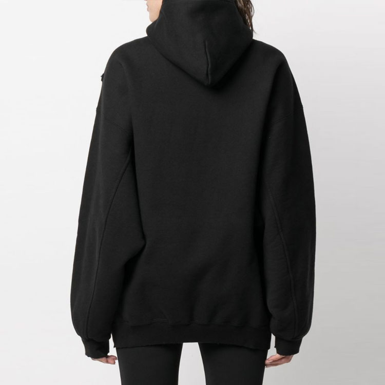 Details for (Women) Balenciaga SS21 Marathon Athlete Print Hoodie Black 641529TJVI71070