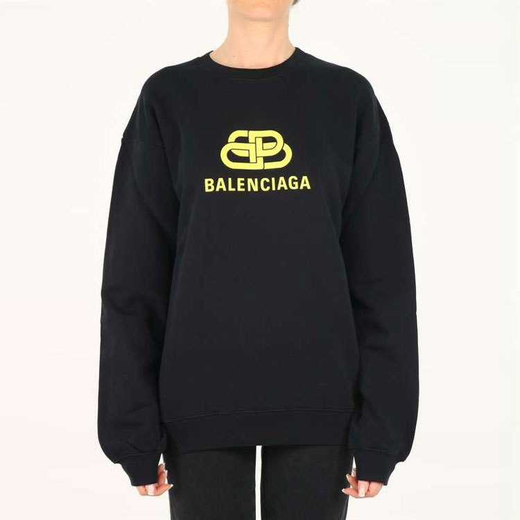 (Women) Balenciaga SS21 Oversized Black Crewneck Logo Sweatshirt. 578132TEV191361 圖 5