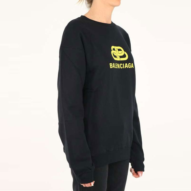 (Women) Balenciaga SS21 Oversized Black Crewneck Logo Sweatshirt. 578132TEV191361 圖 6