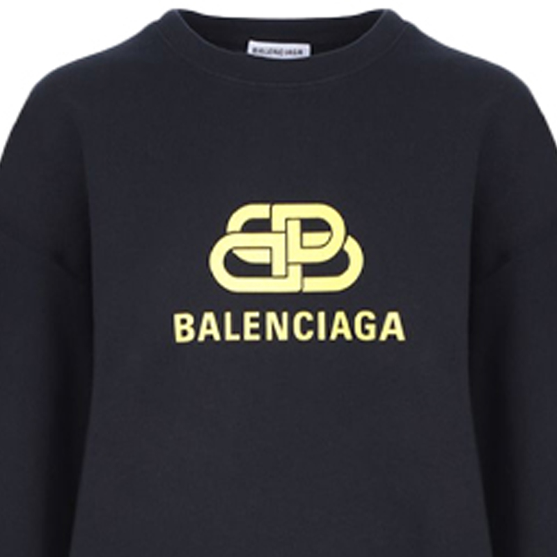 (Women) Balenciaga SS21 Oversized Black Crewneck Logo Sweatshirt. 578132TEV191361 圖 7