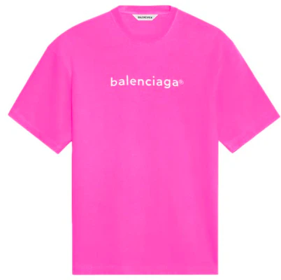 (W) 巴黎世家 SS21 粉色logo印花圆领T恤 612965TKVC16811 Order (W) 巴黎世家 SS21 粉色logo印花圆领T恤 612965TKVC16811