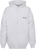 (Women) Balenciaga SS21 Small Logo Cotton Long-Sleeve Sweatshirt Women White 578135TJV859040 (Women) Balenciaga SS21 Small Logo Cotton Long-Sleeve Sweatshirt Women White 578135TJV859040
