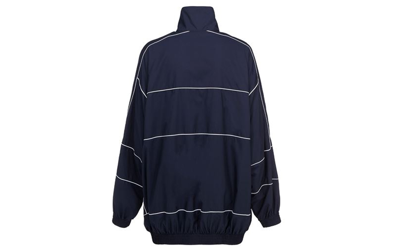 (Women) Balenciaga SS21 Solid Color Long Sleeve Jacket Deep Blue. 622998TJO824100 圖 3
