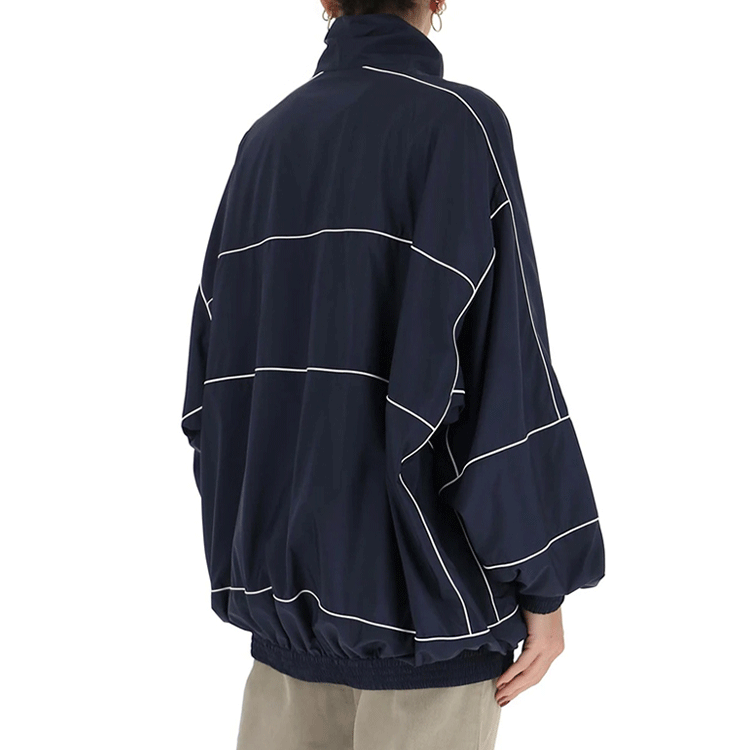 (Women) Balenciaga SS21 Solid Color Long Sleeve Jacket Deep Blue. 622998TJO824100 圖 5