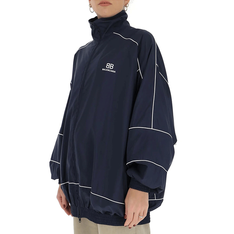 (Women) Balenciaga SS21 Solid Color Long Sleeve Jacket Deep Blue. 622998TJO824100 圖 6