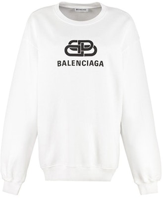 (W) Balenciaga SS21 白色印花Logo套頭衫衛衣 578132TEV199044 Buy (W) Balenciaga SS21 白色印花Logo套頭衫衛衣 578132TEV199044