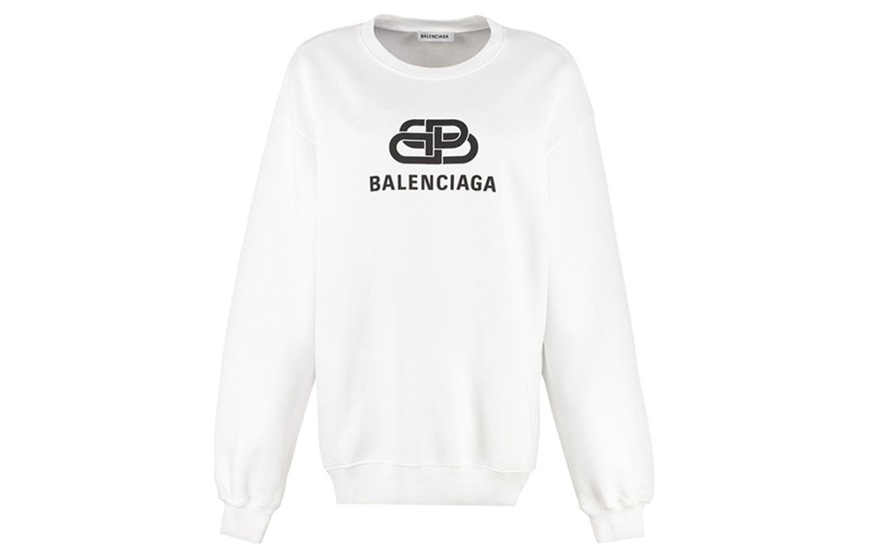 Order (W) Balenciaga SS21 白色印花Logo套頭衫衛衣 578132TEV199044