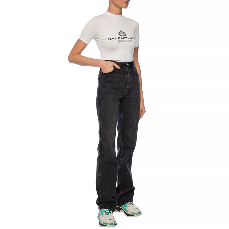 Lookbook (W) Balenciaga SS21 白色印字母與桂冠圖案T恤 594603TGV479000