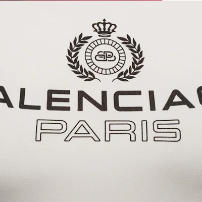 (W) Balenciaga SS21 白色印字母與桂冠圖案T恤 594603TGV479000 Sizing (W) Balenciaga SS21 白色印字母與桂冠圖案T恤 594603TGV479000