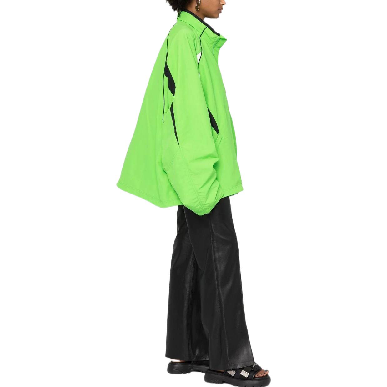 Purchase (W) Balenciaga SS22 3B Sports Icon Jaket Warna Blok Hijau. 698863TKO483520