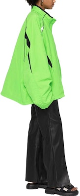 (W) Balenciaga SS22 3B Sports Icon Jaket Warna Blok Hijau. 698863TKO483520 Purchase (W) Balenciaga SS22 3B Sports Icon Jaket Warna Blok Hijau. 698863TKO483520