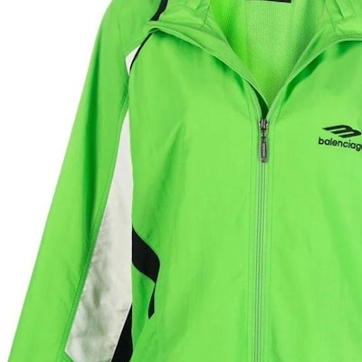 (W) Balenciaga SS22 3B Sports Icon Jaket Warna Blok Hijau. 698863TKO483520 Sizing (W) Balenciaga SS22 3B Sports Icon Jaket Warna Blok Hijau. 698863TKO483520