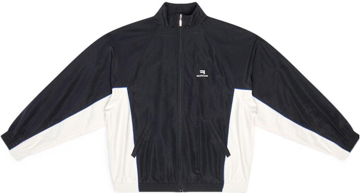 (W) Balenciaga SS22 Jaket Zip-Up Black High Neck Colorblock. 698875TKO481000 Order (W) Balenciaga SS22 Jaket Zip-Up Black High Neck Colorblock. 698875TKO481000