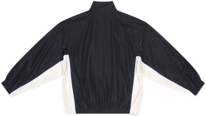 (W) Balenciaga SS22 Jaket Zip-Up Black High Neck Colorblock. 698875TKO481000 Lookbook (W) Balenciaga SS22 Jaket Zip-Up Black High Neck Colorblock. 698875TKO481000