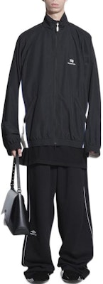 (W) Balenciaga SS22 Jaket Zip-Up Black High Neck Colorblock. 698875TKO481000 Shop (W) Balenciaga SS22 Jaket Zip-Up Black High Neck Colorblock. 698875TKO481000