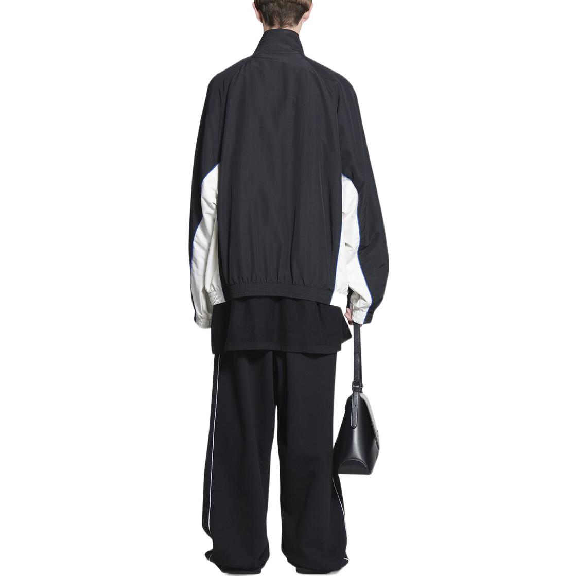 Purchase (W) Balenciaga SS22 Jaket Zip-Up Black High Neck Colorblock. 698875TKO481000