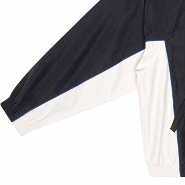 Sizing (W) Balenciaga SS22 Jaket Zip-Up Black High Neck Colorblock. 698875TKO481000