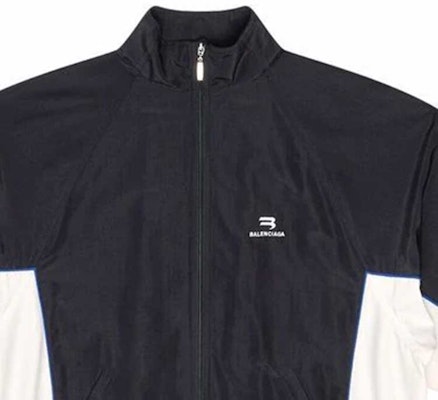 (W) Balenciaga SS22 Jaket Zip-Up Black High Neck Colorblock. 698875TKO481000 Cheap (W) Balenciaga SS22 Jaket Zip-Up Black High Neck Colorblock. 698875TKO481000