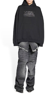 (W) Balenciaga SS22 Sudadera Negra con Logo Estampado y Corte Holgado. 620947TMVP11073 Shop (W) Balenciaga SS22 Sudadera Negra con Logo Estampado y Corte Holgado. 620947TMVP11073