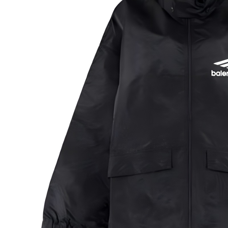 (Women) Balenciaga SS22  Black Logo Print Loose Fit Zip-Up Jacket. 698871TLO250100 圖 6