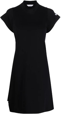 (Women) Balenciaga SS22 Black Short Sleeve High Neck Casual Dress. 681973T51651000 Order (Women) Balenciaga SS22 Black Short Sleeve High Neck Casual Dress. 681973T51651000