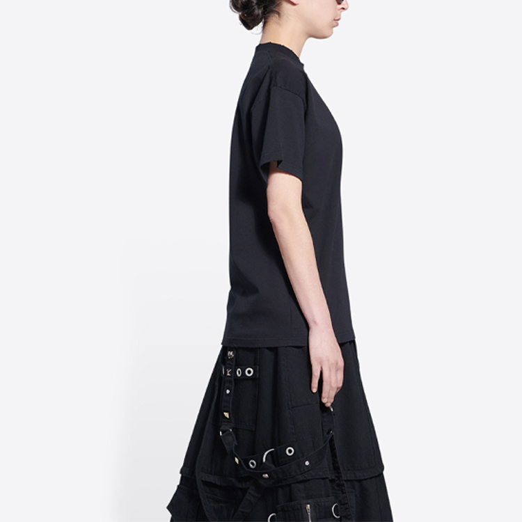 (Women) Balenciaga SS22  Black Slime Logo Print Crewneck T-Shirt. 612965TLVF11069 圖 8