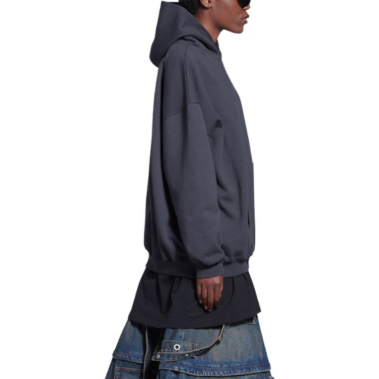 (Women) Balenciaga SS22  Blue Gray Oversized Printed Hoodie 620947TKVI91366 圖 6