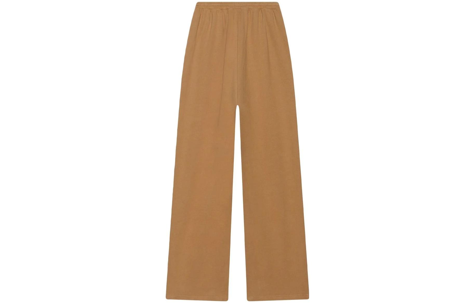 Lookbook (W) Balenciaga SS22 棕色直筒刺繡Logo休閒長褲 674594TKVB50950