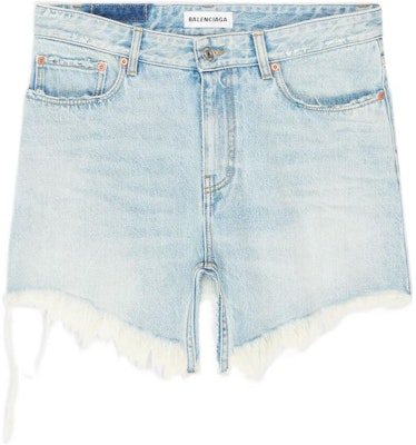 (W) 발렌시아가 SS22 디스트레스드 헴 컷아웃 데님 미니 스커트 블루 704541TDW144824 Order (W) 발렌시아가 SS22 디스트레스드 헴 컷아웃 데님 미니 스커트 블루 704541TDW144824