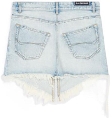 (W) 발렌시아가 SS22 디스트레스드 헴 컷아웃 데님 미니 스커트 블루 704541TDW144824 Lookbook (W) 발렌시아가 SS22 디스트레스드 헴 컷아웃 데님 미니 스커트 블루 704541TDW144824