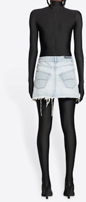 (W) 발렌시아가 SS22 디스트레스드 헴 컷아웃 데님 미니 스커트 블루 704541TDW144824 Purchase (W) 발렌시아가 SS22 디스트레스드 헴 컷아웃 데님 미니 스커트 블루 704541TDW144824